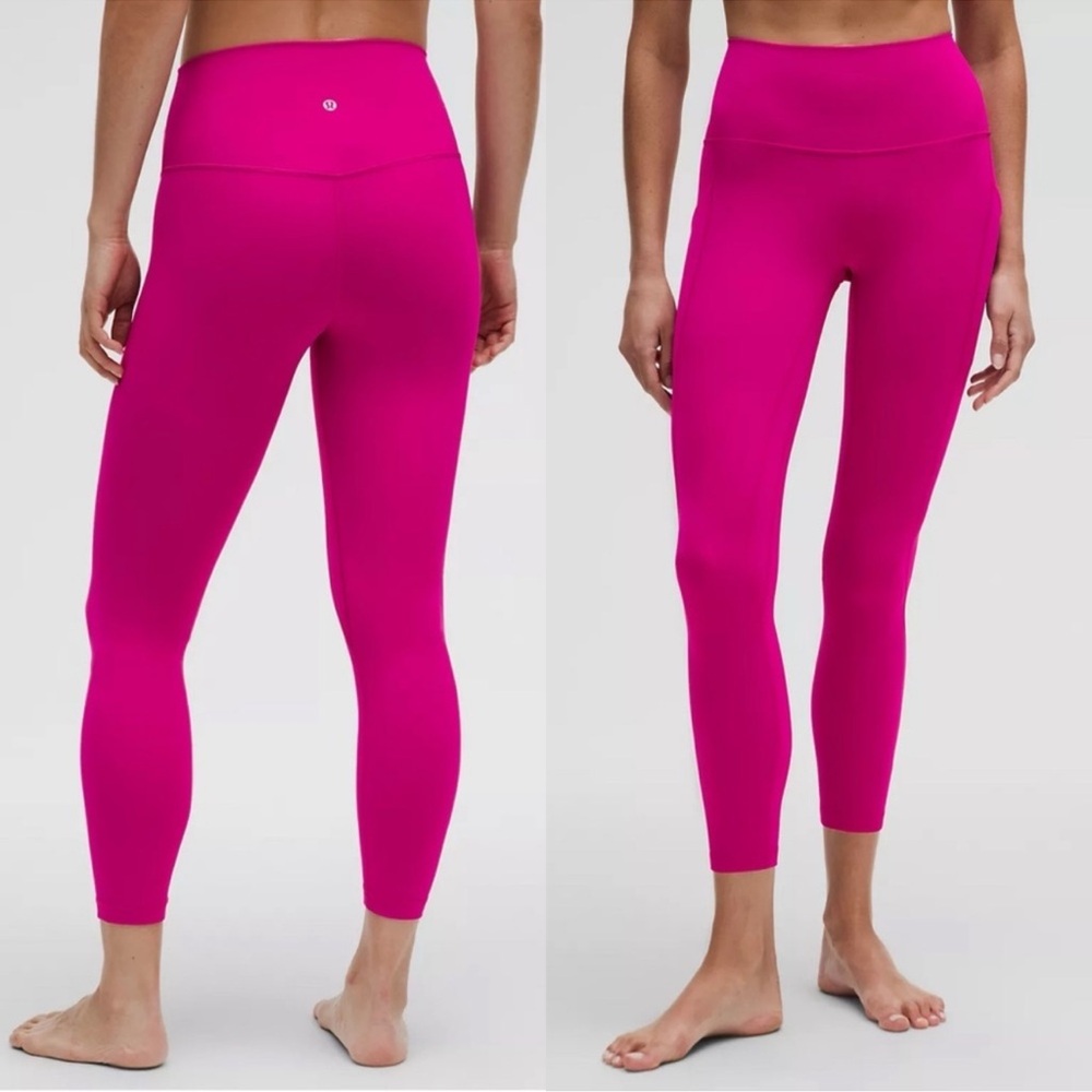 Lululemon Alig High-Rise Leggings 25" Ripened Raspberry Sz. 12 - Picture 2 of 8